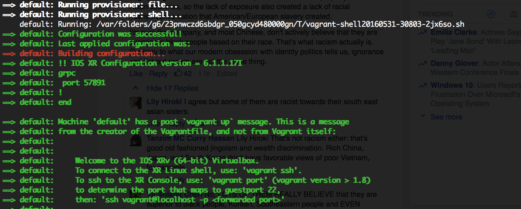 Shell provisioner single node
