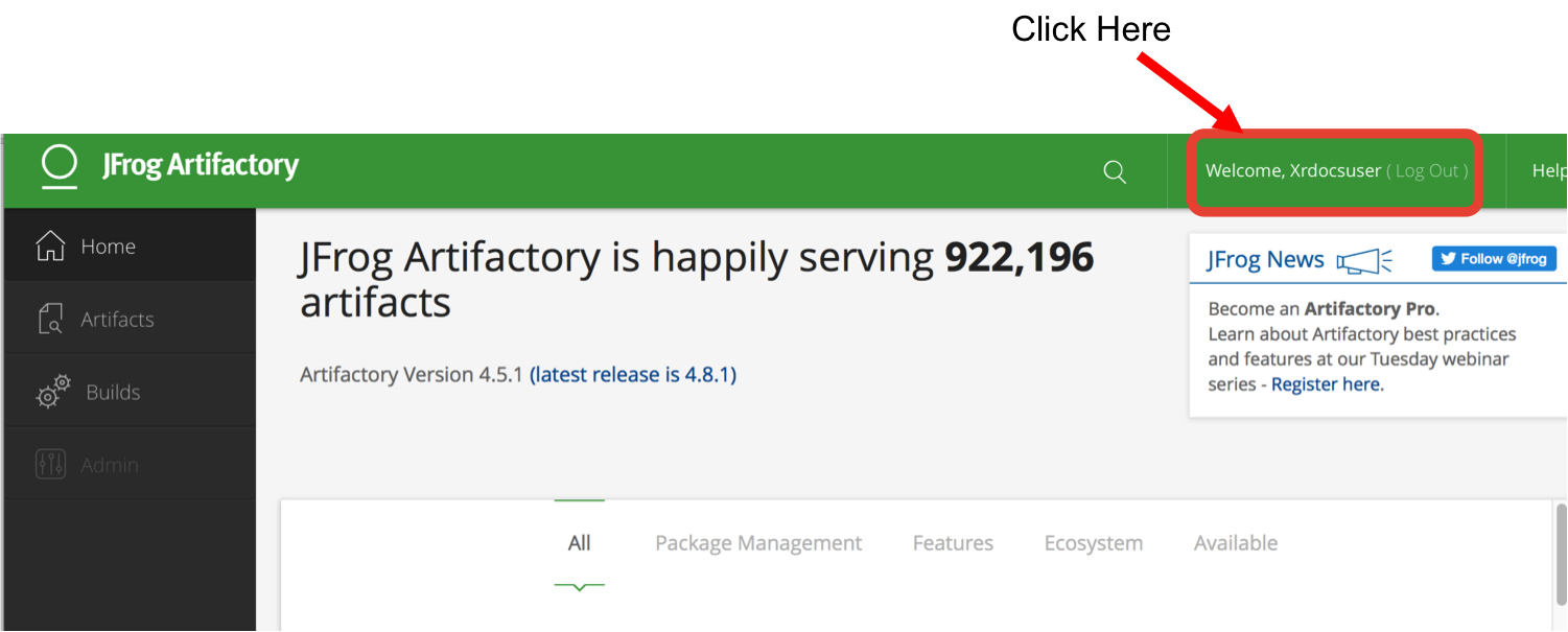 open-artifactory-profile